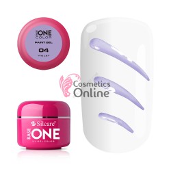 Gel UV Base One Silcare pentru pictura, carving, mov deschis 04